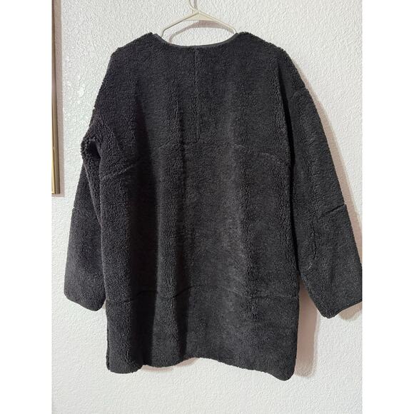 Lululemon Collarless Textured Fleece Full Zip size 8 in black - Picture 6 of 7